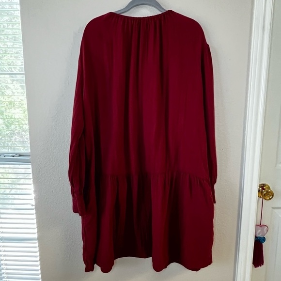 VELVET By Graham & Spencer, Viviana Cotton Gauze Dress, Long Sleeve, Size XL - Picture 8 of 11